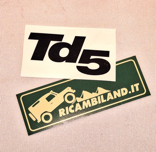 SCRITTA "TD5" LATERALE NERA DEFENDER REPLICA