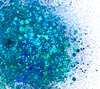 Holographic Chunky Glitter Mix - Below Deck - Deep Teal Blue-Green Holo Glitter