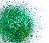 Holographic Chunky Glitter Mix - Lucky Clover - Green Holo Glitter