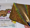 Fine Yellow Gold Holographic Glitter 1/128"
Applied on Black surface