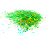 Yellow-Green Iridescent Flakes - Medusa - Glitter Hippo® - Glitter Flakes