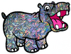Glitter Hippo® Holographic Sprinkle Glitter - Charcoal Ice Cream - Dark Gray Grey Pewter Holo Glitter