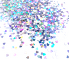 Holographic Shape Glitter - Silver Hearts  - Glitter Hippo®
