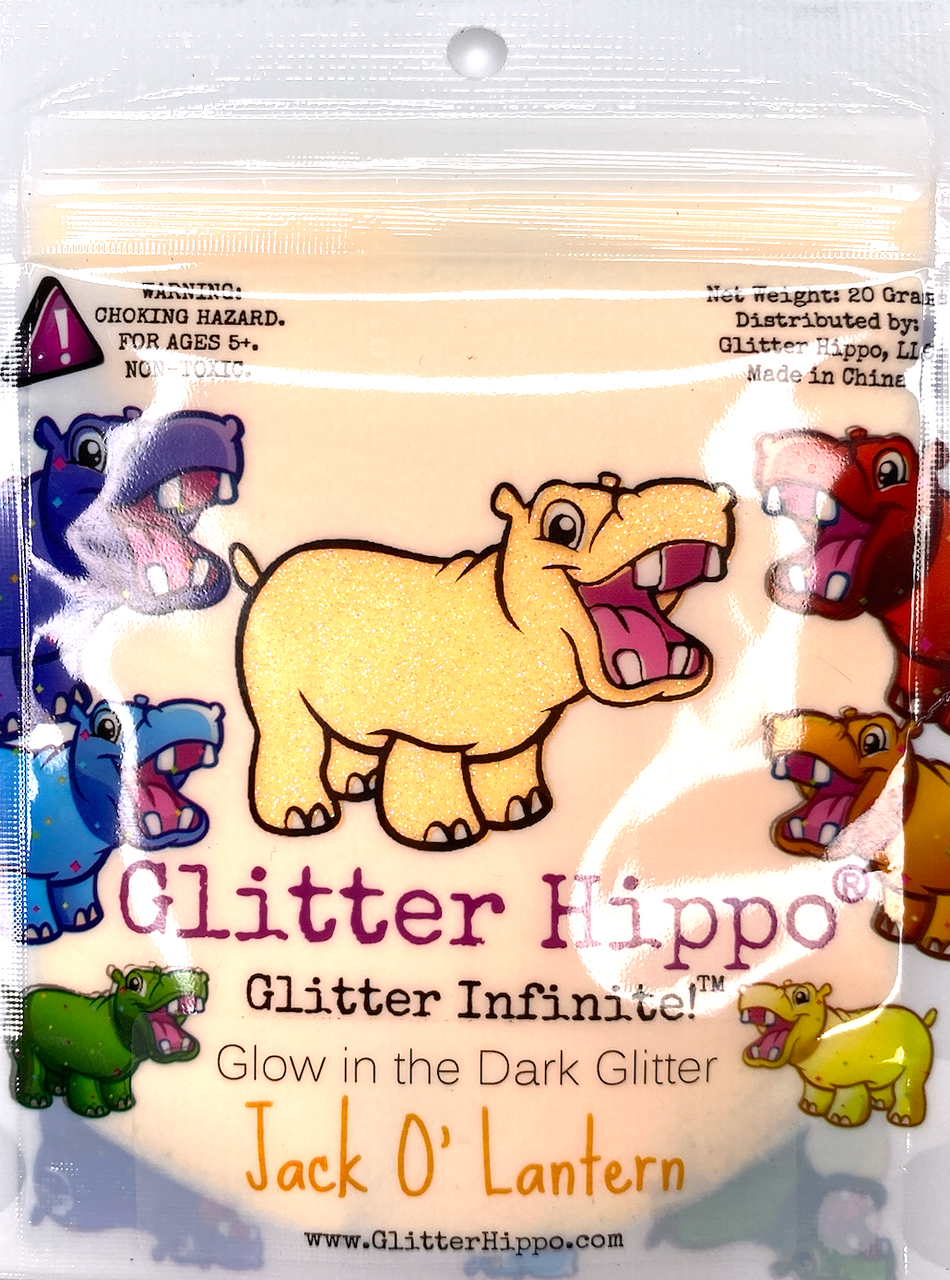 levering aan huis Hallo koelkast Glow Glitter - Jack O' Lantern - Glitter Hippo®