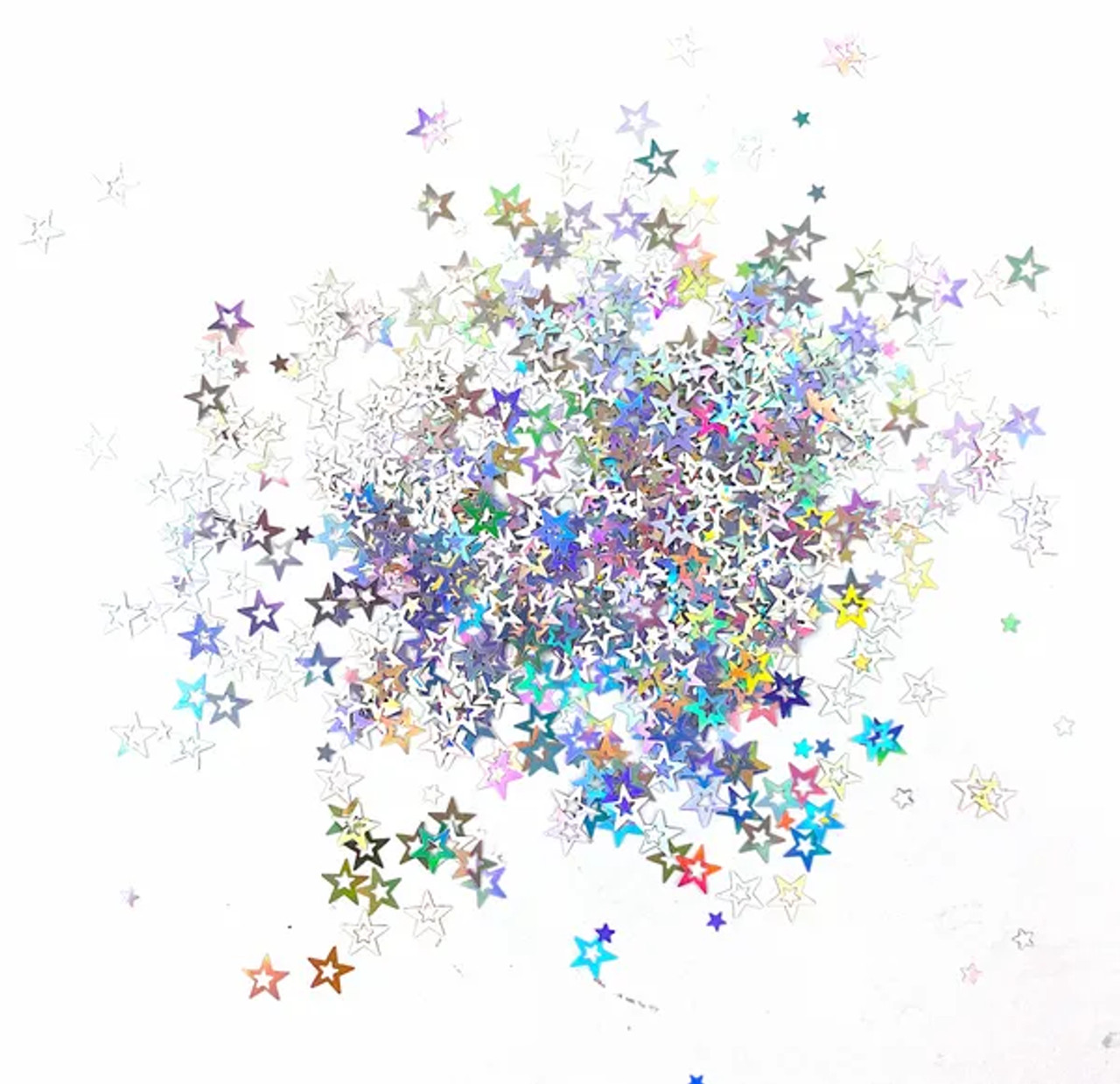 Rainbow Holographic Star Glitter Mix - Seeing Stars