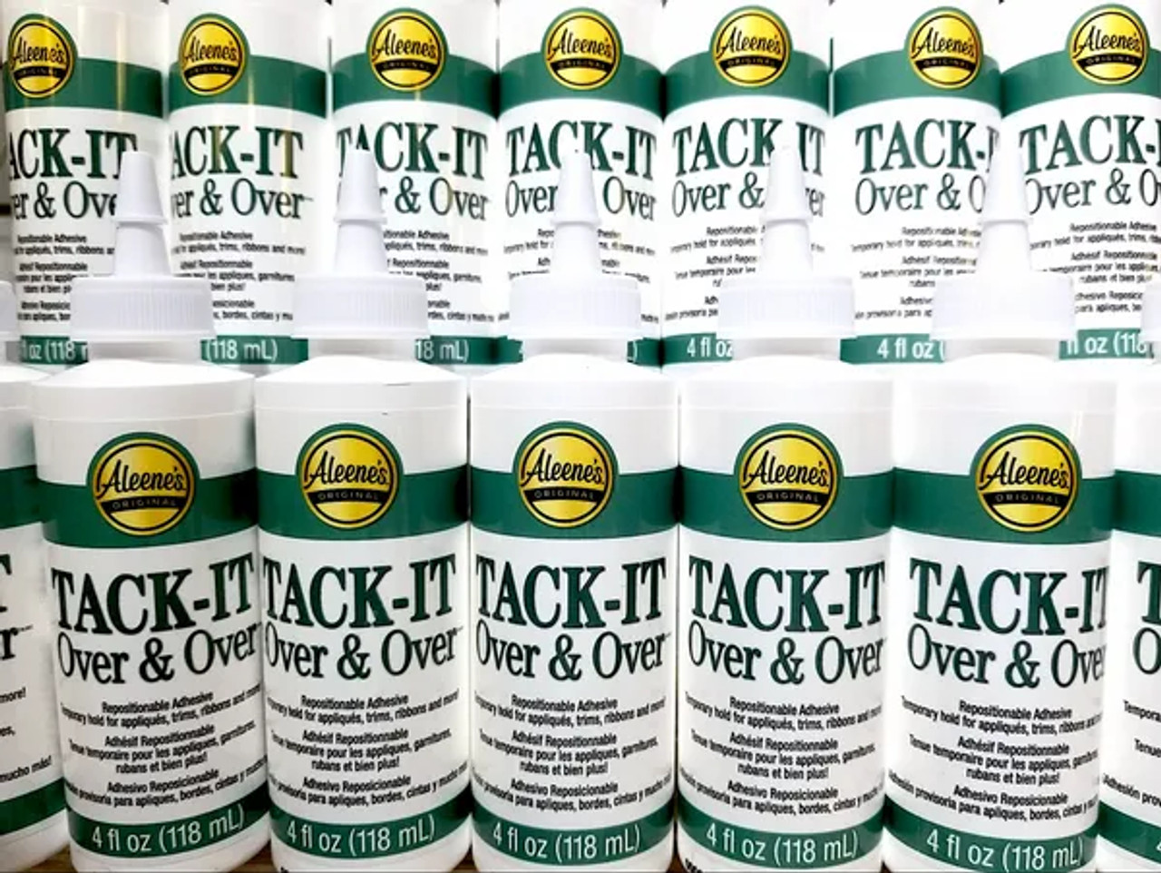 Aleene's Tack-It Over and Over Adhesive 4 fl. oz, Repositionable Temporary  Adhesive 