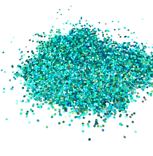 Chunky Holo Glitter - Don't Teal Anyone - Holographic Teal Turquoise Aqua Chunky Holographic Glitter 1/24"