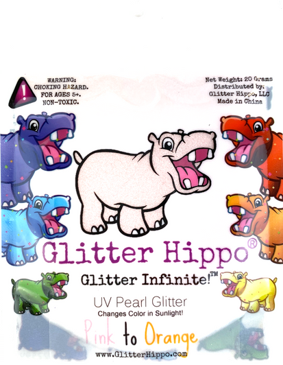 UV Pearls - Pink to Orange - Color Changing Glitter - UV Glitter - GlitterHippo.com