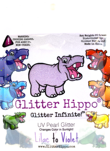 UV Pearls - Lilac to Violet - Color Changing Glitter - UV Glitter - GlitterHippo.com