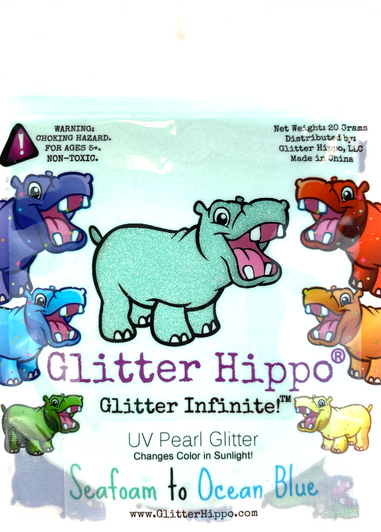 UV Pearls - Seafoam to Ocean Blue - Color Changing Glitter - UV Glitter - GlitterHippo.com