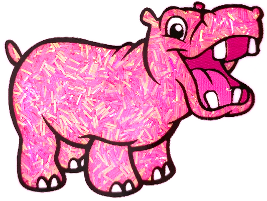 Iridescent Sprinkle Glitter - Anemone Enemy - Hot Pink Tinsel Glitter GlitterHippo.com