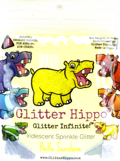 Iridescent Sprinkle Glitter - Hello Sunshine - Yellow Tinsel Glitter GlitterHippo.com