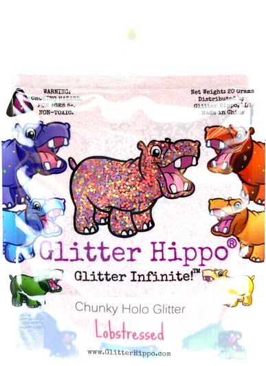 Chunky Holo Glitter - Lobstressed - Holographic Rose Gold Chunky Holographic Glitter 1/24"