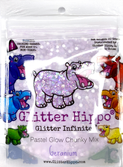 Pastel Glow Chunky Mix - Glow in the Dark Glitter - GlitterHippo.com