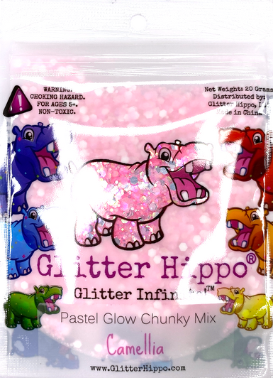 Pastel Glow Chunky Mix - Glow in the Dark Glitter - GlitterHippo.com