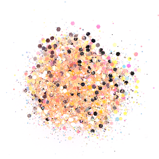 Pastel Glow Chunky Mix - Glow in the Dark Glitter - GlitterHippo.com