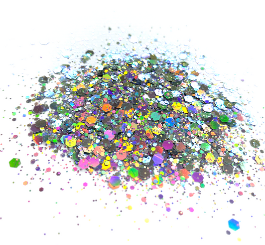 Holo Shift Mix Glitter - Skedaddle - Holographic Color Shifting Chunky Mix Glitter - Glitter for Resin, Glitter for Nails, Glitter for Tumblers, Glitter for Slime