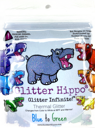 Blue to Green Color Changing Thermal Glitter - Thermochromic - Heat Activated Glitter for Resin, Glitter for Nails, Glitter for Tumblers, Glitter for Slime, Glitter for Polymer Clay