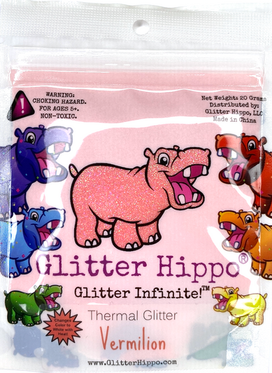 Vermilion Color Changing Thermal Glitter - Thermochromic - Heat Activated Glitter for Resin, Glitter for Nails, Glitter for Tumblers, Glitter for Slime, Glitter for Polymer ClayBlack to Vanilla Color Changing Thermal Glitter - Thermochromic - Heat Activated Glitter for Resin, Glitter for Nails, Glitter for Tumblers, Glitter for Slime, Glitter for Polymer Clay