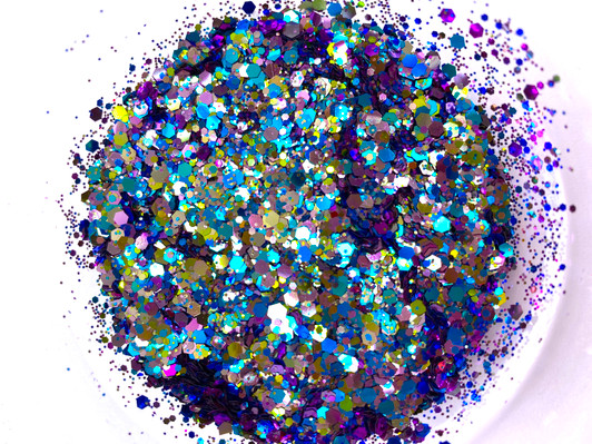 Color Shift Glitter - Chunky Glitter Mix - Shock & Awe