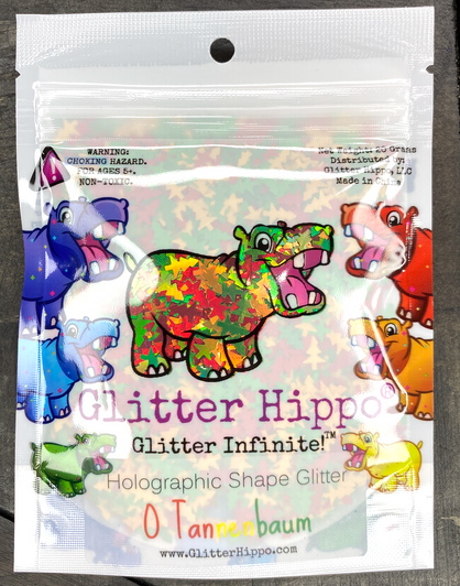 Christmas Shape Glitter - O Tannenbaum - Christmas Tree Glitter - Seasonal Glitter for Resin, Nails, Tumblers, Slime, and More