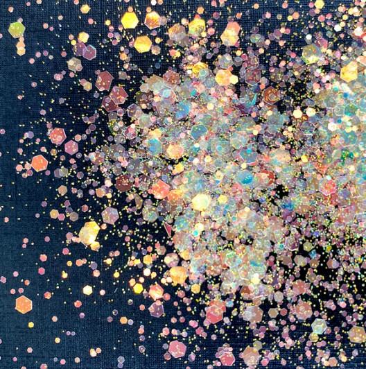 Iridescent Chunky Mix Glitter - Honeygold - Gold Glitter