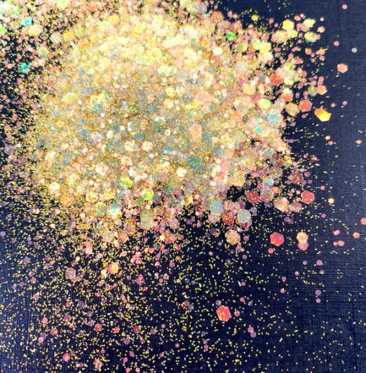 Iridescent Chunky Mix Glitter - Jackpot - Yellow Gold Glitter
