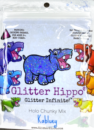 Holographic Chunky Glitter Mix - Kabluey - Cornflower Blue Holo Glitter