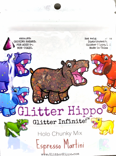 Holographic Chunky Glitter Mix - Espresso Martini - Brown Holo Glitter
