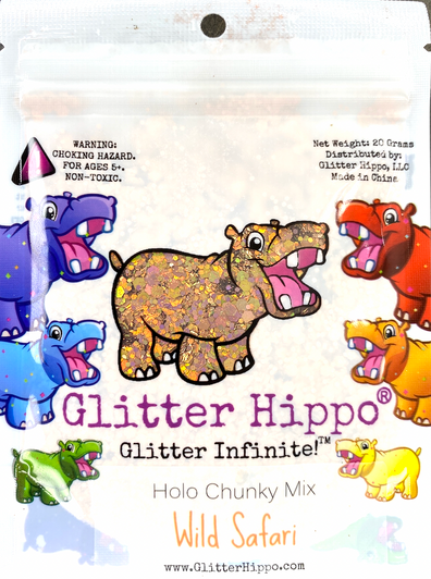 Holographic Chunky Glitter Mix - Wild Safari - Gold Bronze Holo Glitter