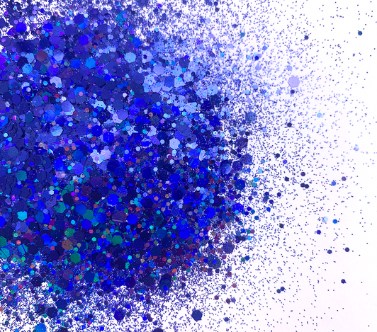 Holographic Chunky Glitter Mix - Rhythm & Blues - Dark Blue Holo Glitter