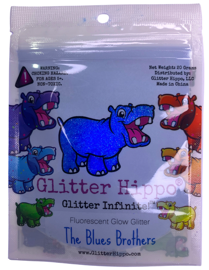 Fluorescent Glow Glitter - The Blues Brothers