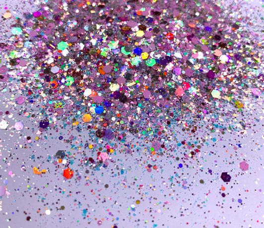 Gemstone Chunky Mix Glitter - Rose Quartz