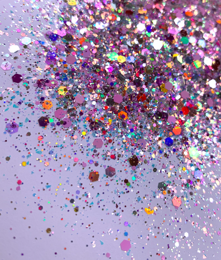 Gemstone Chunky Mix Glitter - Rose Quartz