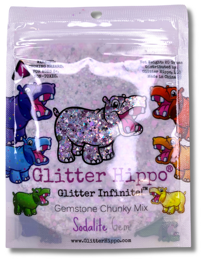 Gemstone Chunky Mix Glitter - Sodalite Gem