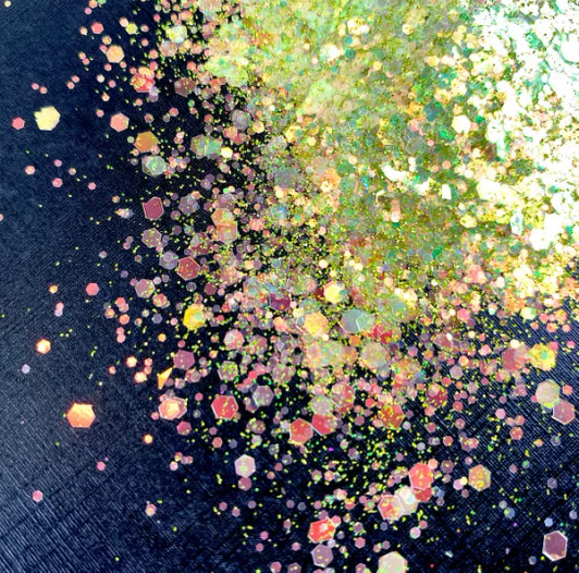Iridescent Chunky Mix Glitter - Sour Candies - Lime Green Glitter