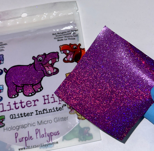 Holographic Micro Glitter - Purple Platypus
Applied on Black surface