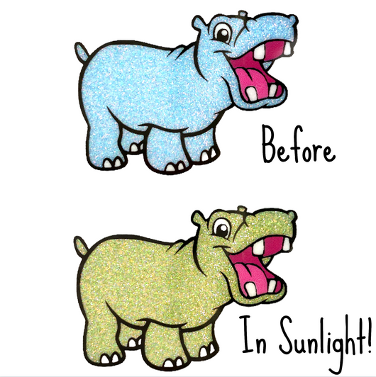 UV Color Changing Glitter Blue to Green Photochromic Solar Glitter