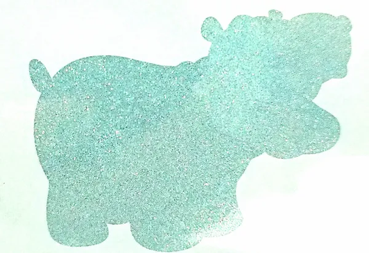 Heat Activated Thermal Glitter - Black to Turquoise - Color Changing Glitter