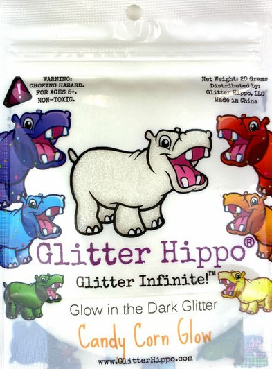 Orange Glow in the Dark Glitter