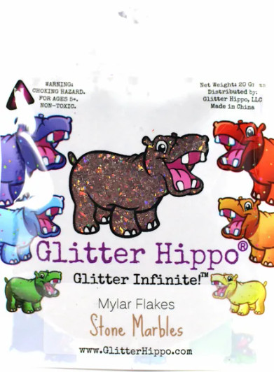 Holographic Mylar Flakes - Stone Marbles - Glitter Hippo®