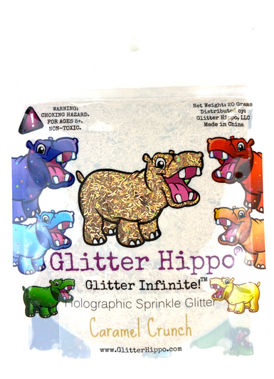 Glitter Hippo® Holographic Sprinkle Glitter - Caramel Crunch - Champagne Gold Holo Glitter