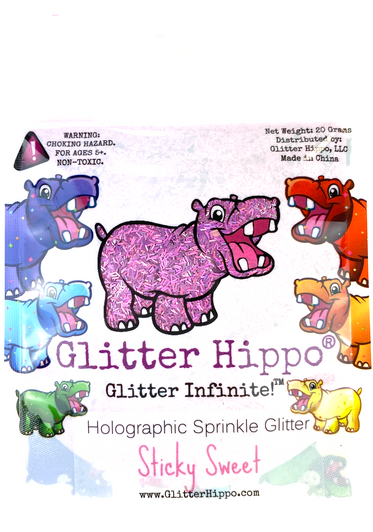 Glitter Hippo® Holographic Sprinkle Glitter - Sticky Sweet - purply pink orchid lilac Holo Glitter