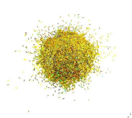 Glitter Hippo® Holographic Sprinkle Glitter - Banana Split Decision - Yellow Gold Holo Glitter