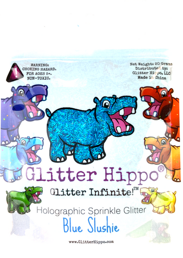 Glitter Hippo® Holographic Sprinkle Glitter - Blue Slushie - Bright Blue Holo Glitter