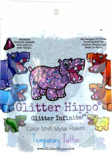 Color Shift Mylar Flakes - Temporary Tattoo - Glitter Hippo®
