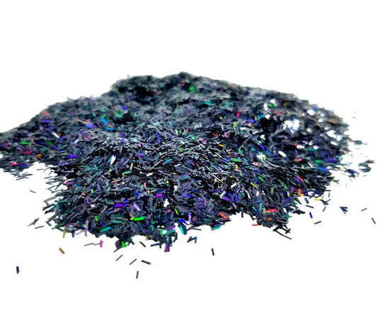 Glitter Hippo® Holographic Sprinkle Glitter - Black Licorice - Black Holo Glitter