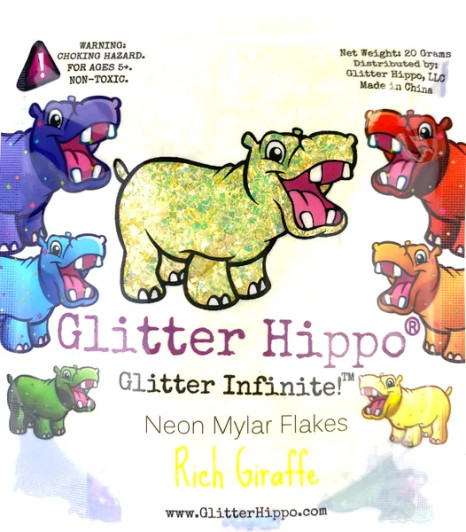 Neon Mylar Flakes - Rich Giraffe - Glitter Hippo®