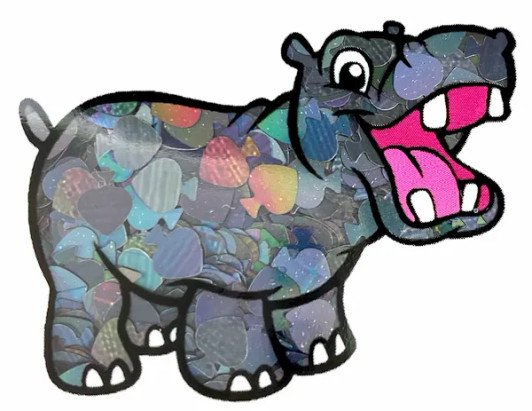 Holographic Shape Glitter - Black Spades  - Glitter Hippo®