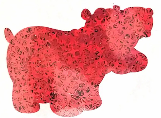 Holographic Shape Glitter - Red Starbursts  - Glitter Hippo®